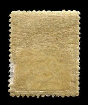 Reverse side of a postage stamp. Stock-Fotos