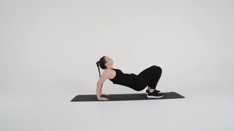 Reverse Tabletop Dips Stock Footage 314193970