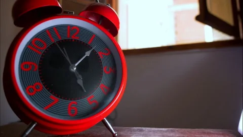 Reverse time-lapse close up shot of vintage clock hands moving very rapidly Stock Footage 336640926