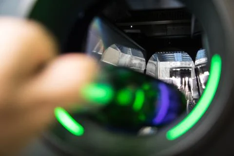 Reverse vending machine, PET crusher Stock Photos