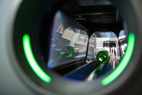 Reverse vending machine, PET crusher Stock Photos