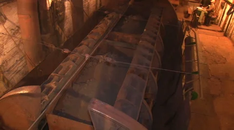 Reverses the winch ore Stock Footage 61740753