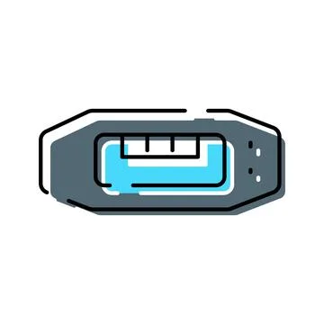 Reversible universal serial bus connector delivering data and power 库存插图