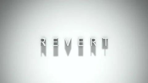Revert 3D title animation with shadows on a white background Vidéo 297022615