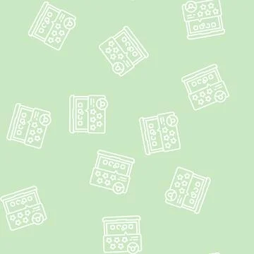 Review and feedback of services ugc line seamless pattern Illustrazione stock