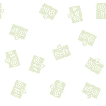 Review bonus glyph seamless pattern Illustrazione stock