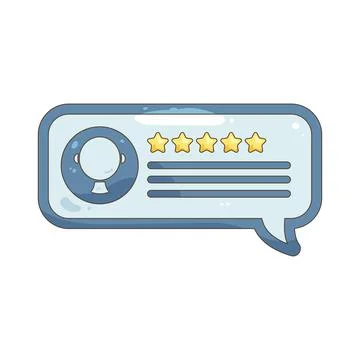 Review bubble Stock Illustration