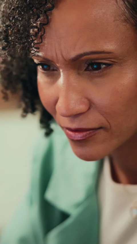 Review, coding or woman in office with computer, software test or bug fix in web Stock Footage 342245175