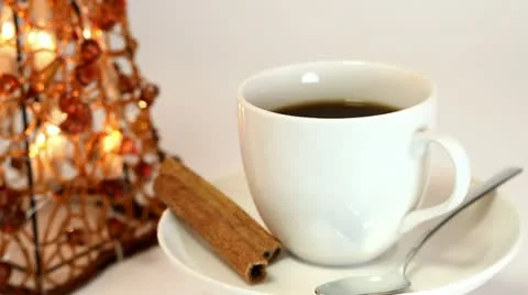 Review of coffee cup Stock Footage 11018828