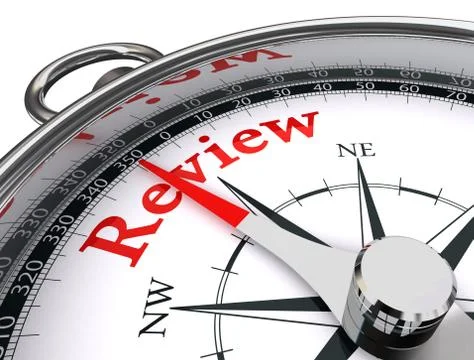 Review concept compass Stock Illustration