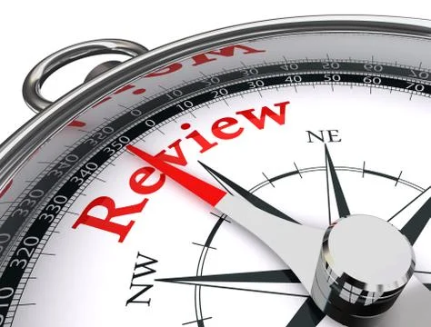 Review concept compass Stock Illustration