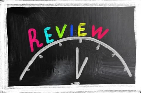 Review concept Illustrazione stock