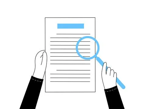 Review document concept 스톡 일러스트