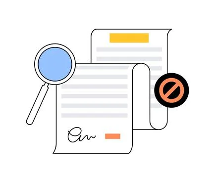 Review document concept 스톡 일러스트