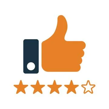 Review, like icon. Stock Illustration