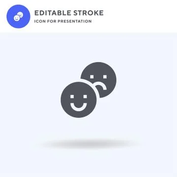 Review icon vector, filled flat sign, solid pictogram isolated on white, logo Stock Illustration