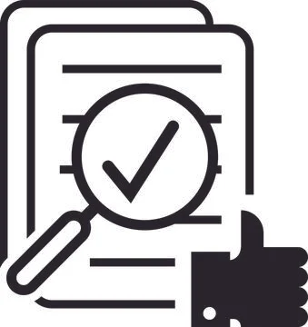 Review icon vector Stock Illustration