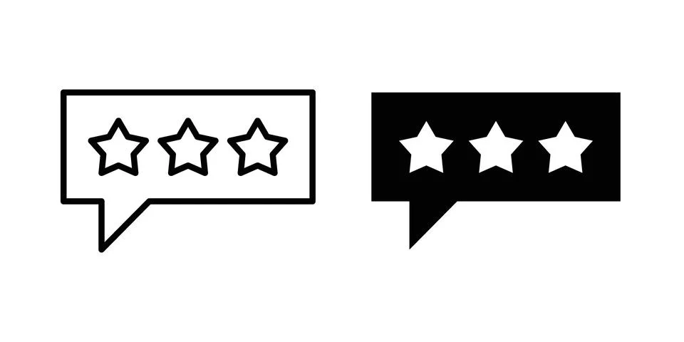 Review icon vector symbol graphics 스톡 일러스트