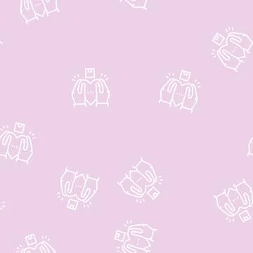 Like review line seamless pattern Stock Illustration