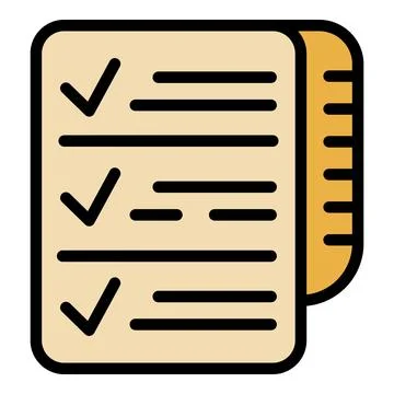 Review list icon vector flat Illustrazione stock