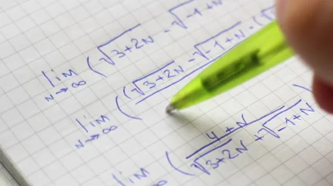 Review Of Mathematics Formulas. Video stock 57272865