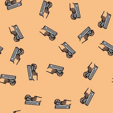 Review paper document vector seamless pattern 스톡 일러스트