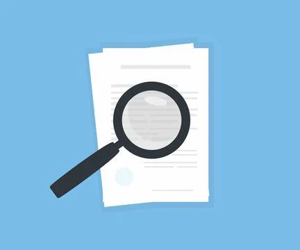 Review quality control, expertise text logo design. Stock Illustration