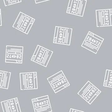 Review statistic scale line vector seamless pattern 스톡 일러스트