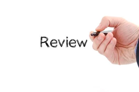 Review text concept Stock Photos
