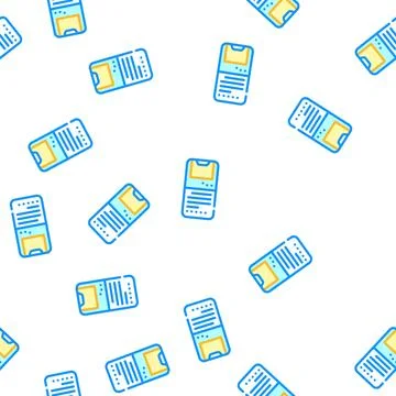 Review throw mobile phone vector seamless pattern 스톡 일러스트