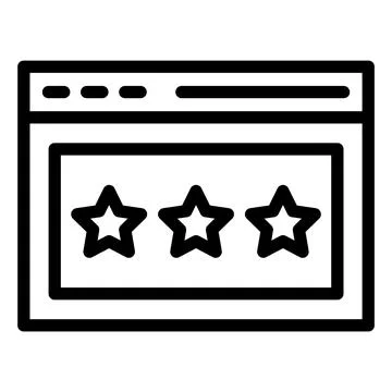 Review Vector Icon Design Illustration Stock Illustration