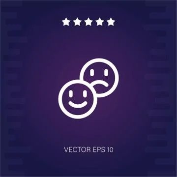 Review vector icon Illustrazione stock
