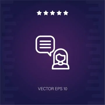 Review vector icon Stock Illustration