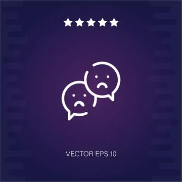 Review vector icon Stock Illustration