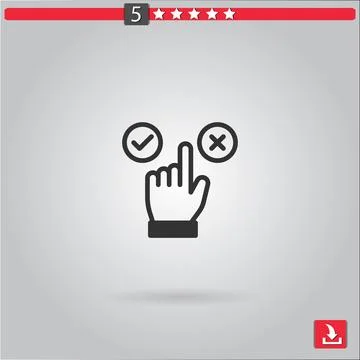 Review vector icon Stock Illustration