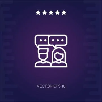 Review vector icon Illustrazione stock