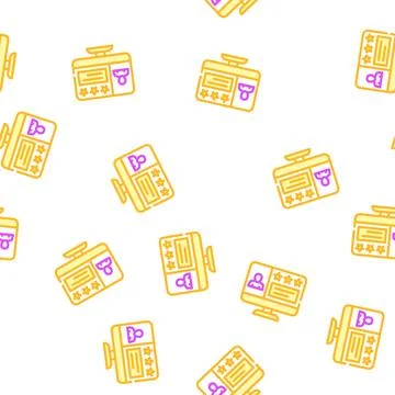Review video call vector seamless pattern Stock Illustration