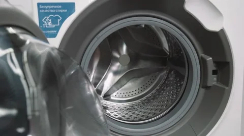 The review of washing machine drum Stock Footage 58264218
