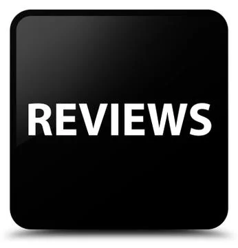 Reviews black square button イラスト素材