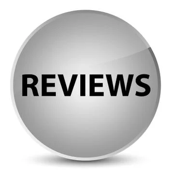 Reviews elegant white round button 스톡 일러스트