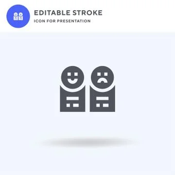 Reviews icon vector, filled flat sign, solid pictogram isolated on white, logo Stockillustratie