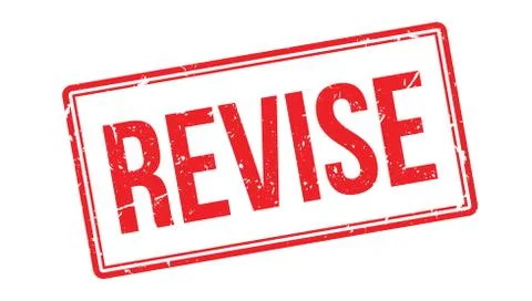 Revise rubber stamp Stock Illustration