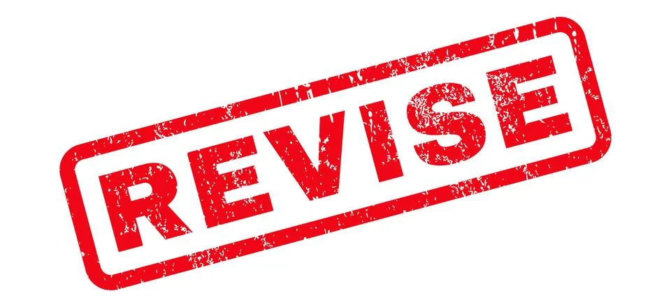 Revise Rubber Stamp Stock Illustration