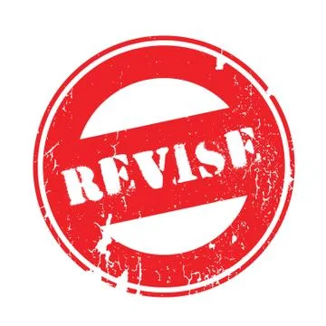 Revise rubber stamp Stock Illustration