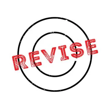 Revise rubber stamp Stock Illustration
