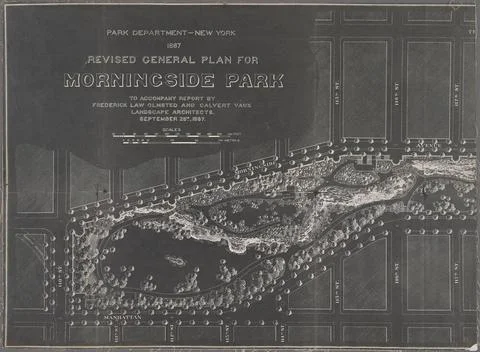Revised general plan for Morningside Park, to accompany report by Frederic... Photos