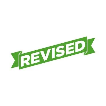 Revised Letter Rubber Stamp Template  Editable Vector Design Stock Illustration