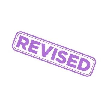 Revised Letter Rubber Stamp Template  Editable Vector Design Illustrazione stock