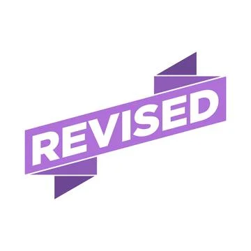 Revised Letter Rubber Stamp Template  Editable Vector Design Stock Illustration