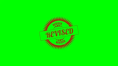 Revised Rubber Stamp Green Screen Stock Footage 320276462